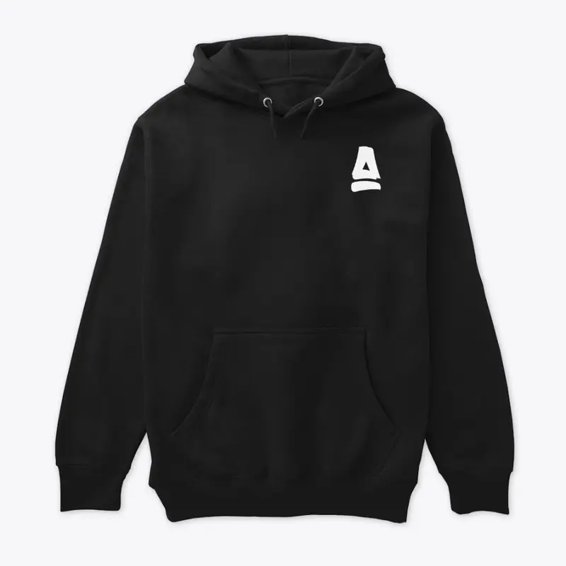 White A Logo Premium Hoodie